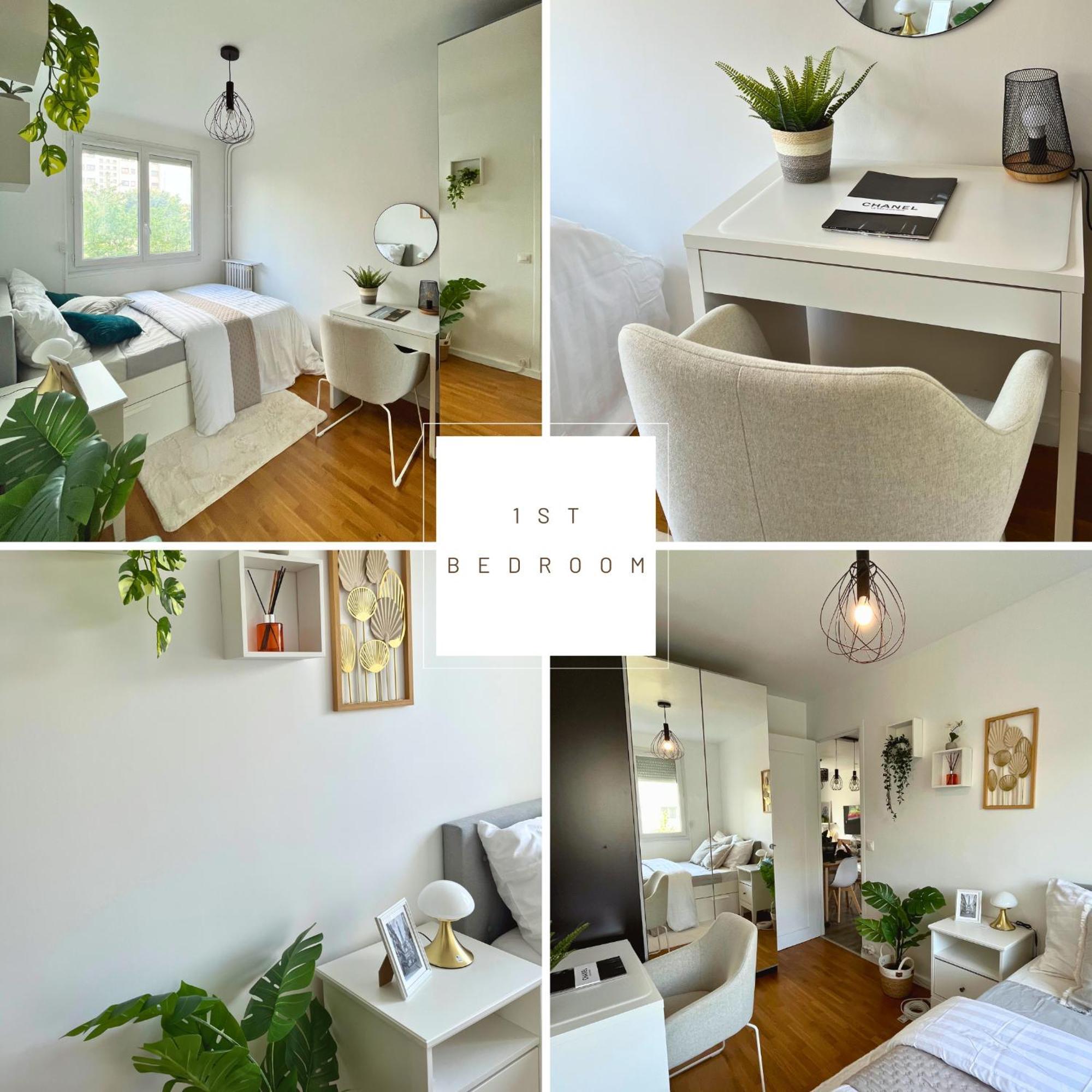 Entire 60M2 Apartment - Close To Paris - Parking - Kitchen - 2Min Rerb - Olympic'24 Бур-ла-Рен Екстериор снимка
