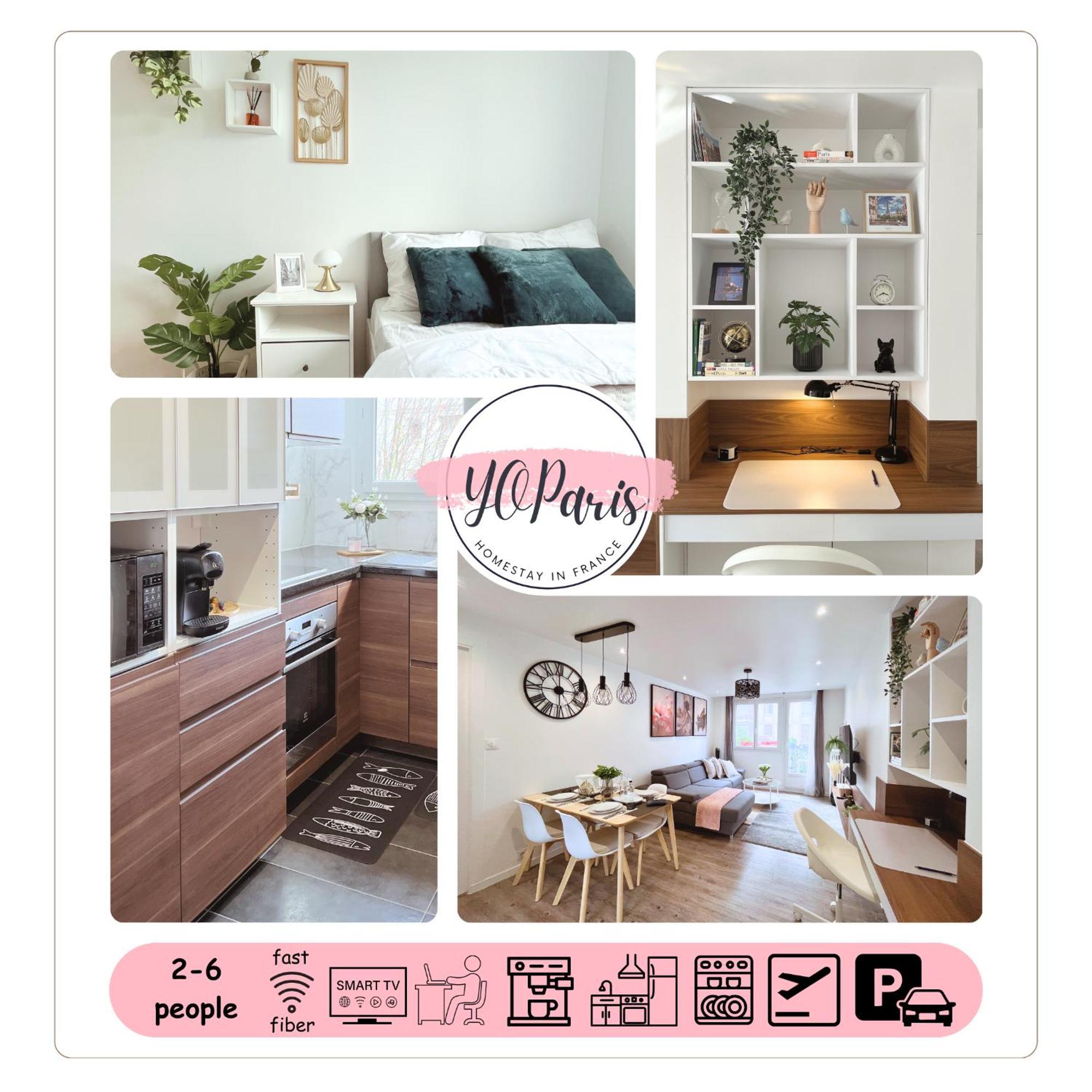 Entire 60M2 Apartment - Close To Paris - Parking - Kitchen - 2Min Rerb - Olympic'24 Бур-ла-Рен Екстериор снимка